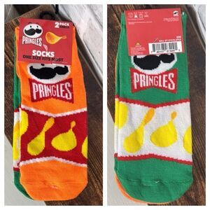 NWT Pringles 2 Pack Ankle Socks One Size Fits Most